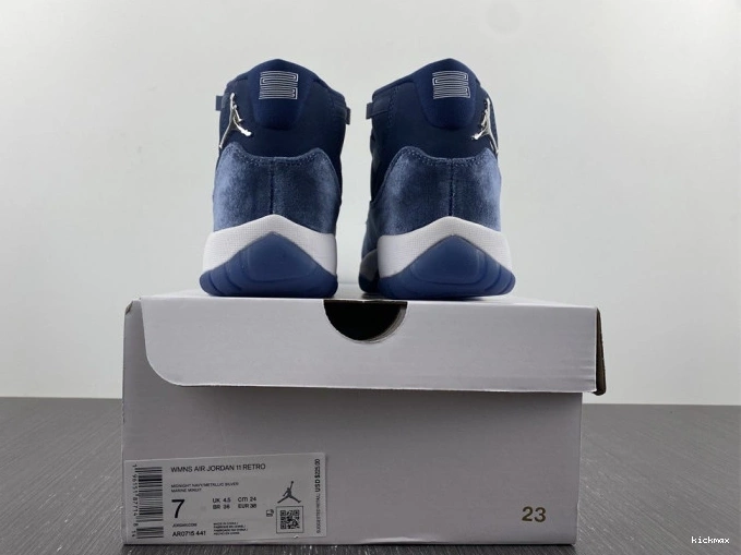 Rep MAX Jordan Velvet Air 11 Midnight Navy WMNS AR0715-441 0821